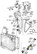 Lower Radiator Heater Hose Pipe for Toyota Land Cruiser FJ40 FJ55 FJ60 75-87-21523