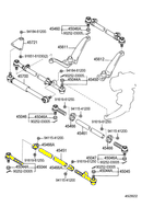 Relay Rod with Ends for Toyota Land Cruiser FJ80 FzJ80 Lexus LX450-21359