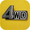 Rear 4wd Emblem for Toyota Land Cruiser FJ60 FJ62 81-90-0