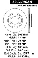 Front Brake Disc Rotor for Toyota Land Cruiser FJ40 FJ55 76-80