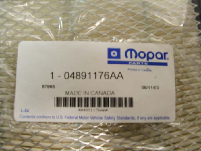 OEM Chrysler PT Cruiser Air Filter 01-06 2.4 P/T Turbo-5961