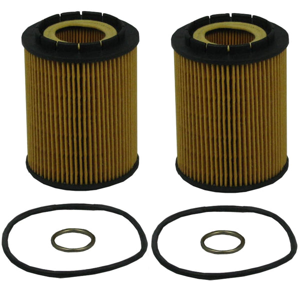 2 Oil Filters Volkswagen EuroVan Golf Jetta Passat Phaeton Touareg V6 W8 W12