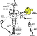 Distributor Vacuum Advance Toyota Land Cruiser FJ40 FJ55 71-76-0