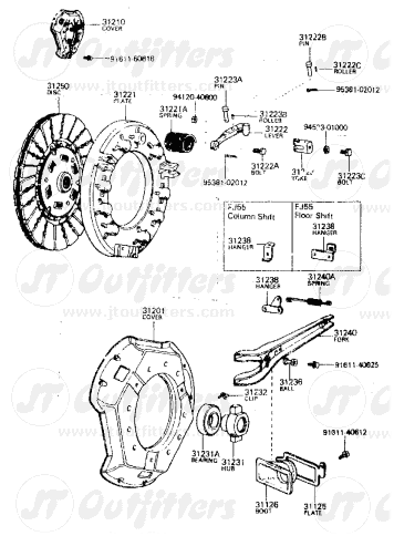 Pressure Plate Cover for 1F FJ40 FJ55-4654