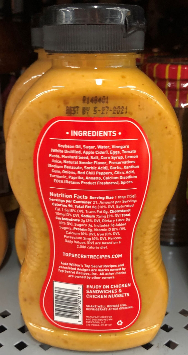 4 BOTTLES Todd Wilbur's Top Secret Recipes Chicken Sandwich Sauce 10 oz Chikfila