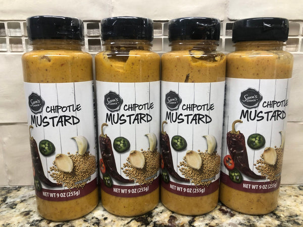 4 Squeeze Bottles of Sam's Choice Chipotle Mustard 9 Oz Deli Cheeseburger