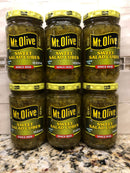 6 JARS Mount Olive Sweet Salad Cubes 8 oz Pickle Salad Tuna Relish Mt