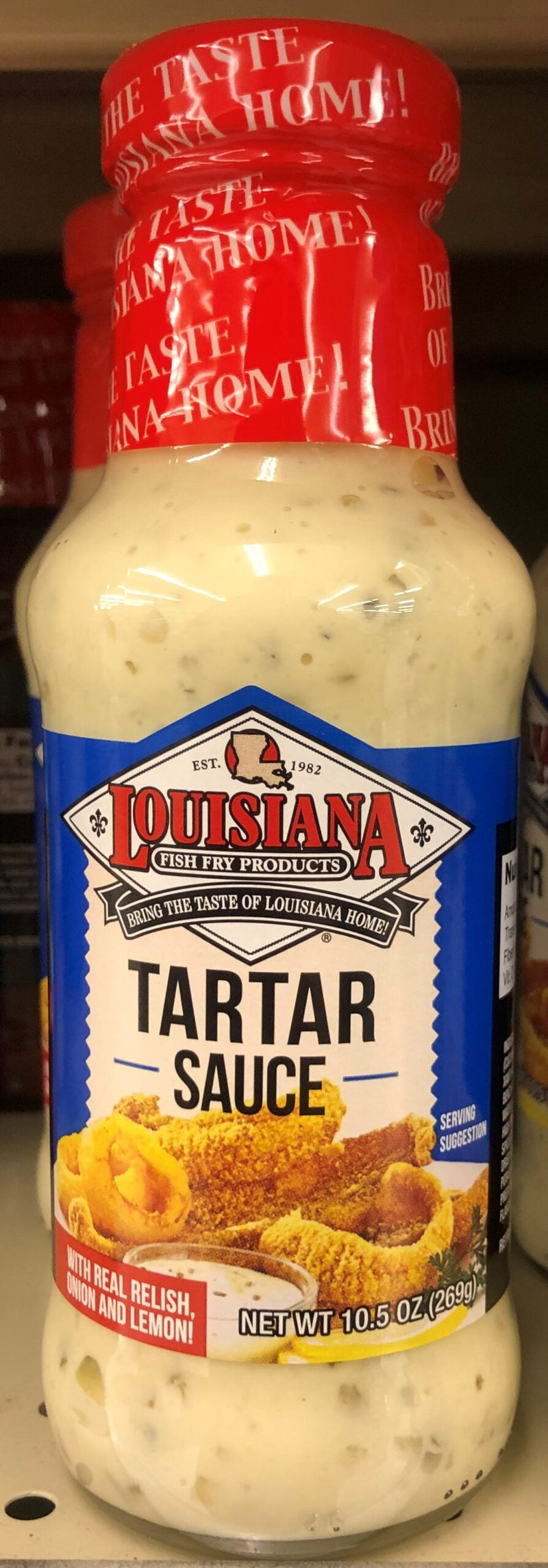 FOUR BOTTLES Louisiana Fish Fry Tartar Sauce 10.5 Oz shrimp seafood crab clam