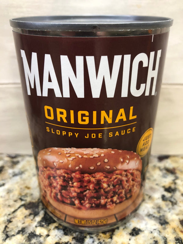 Manwich Original Sloppy Joe Sauce 15 oz Can Hamburger zero fat cholesterol