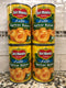 4 CANS Del Monte Lite Unpeeled Apricot Halves In Extra Light Syrup 15 oz can