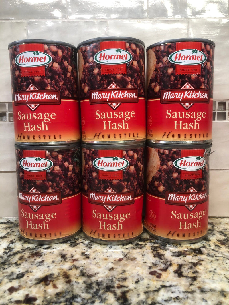 6 Hormel Mary Kitchen Sausage Hash Meat 14oz Can Breakfast Potatoes Brown