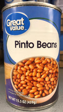 6 CANS Great Value Pinto Beans 15.5 oz Can Vegetable Soup Bowl Chili