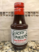 Sticky Fingers Smokehouse Barbecue Sauce Sweet Southern Heat 18 Oz BBQ Pork Beef