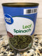 6 CANS Great Value Leaf Spinach 13.5 oz Can mixed greens cut soup quiche