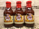 3 BOTTLES Jim’s Own HOT Bar-B-Q Sauce 16oz BBQ Barbecue Pork Beef NC