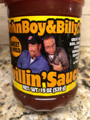 John Boy and Billy's Sweet & Mild Barbecue Grillin Sauce 19 oz Bottle BBQ