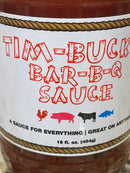 3 BOTTLES Tim Bucks Original Bar-B-Q Barbecue Sauce 16 oz BBQ