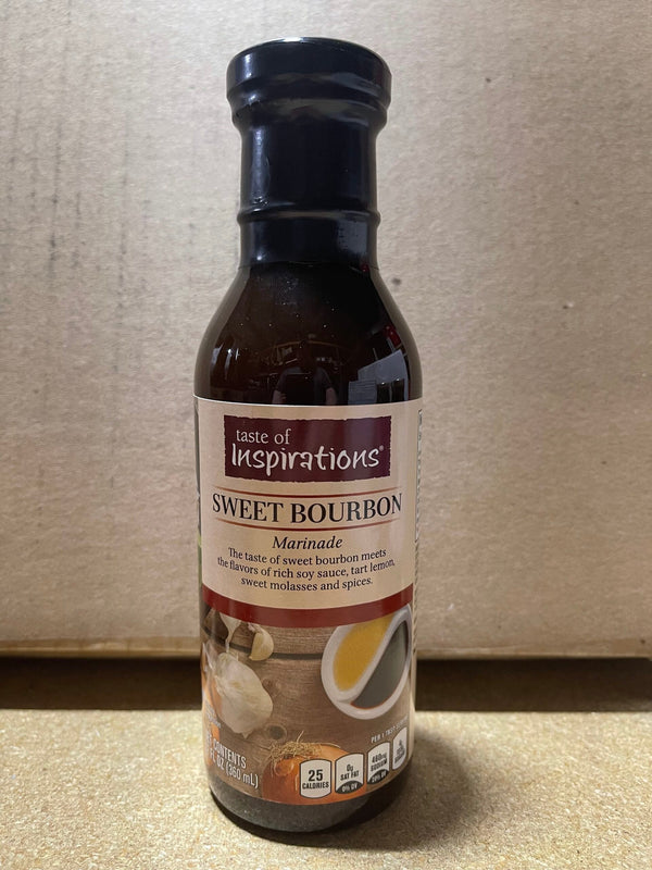 Taste of Inspirations Sweet Bourbon Marinade Sauce 12 oz Pork Beef Chicken