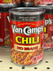 6 CANS Van Camp's Chili with NO Beans 15 oz beef pork queso