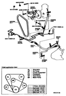 Power Steering Pressure Hose for Toyota Land Cruiser FJ40 79-83