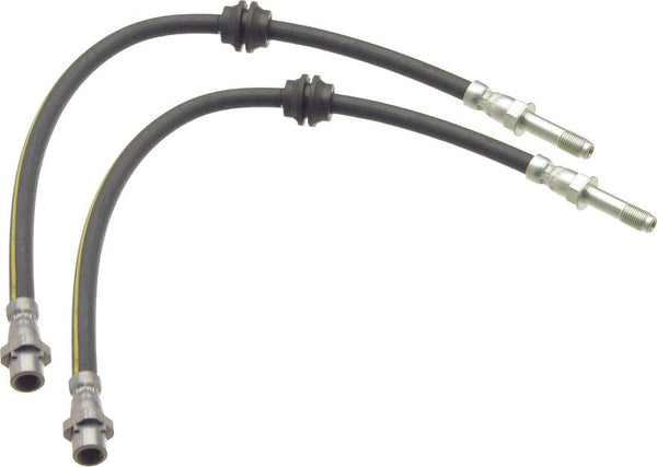 2 Front Brake Hose Lines for BMW 323 328 i ic Ci E46-0