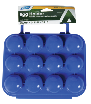 12 Egg Holder Carrier Dozen Camping Backpacking Hiking Hard Plastic Crate Hen-19899