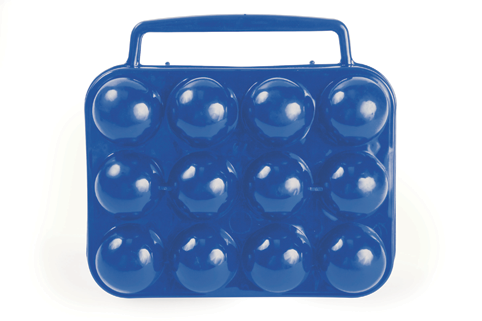 12 Egg Holder Carrier Dozen Camping Backpacking Hiking Hard Plastic Crate Hen-0