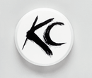 COVER - 6 IN RND WHT PLASTIC W/BLK KC (EA)-0