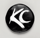 COVER - 6 IN RND BLK VINYL W/WHT KC (PR)-0