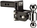 B&W Black Tow & Stow Dual-Ball Hitch Receiver 2" 2 5/16" TS10033B Adjustable USA