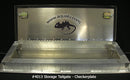 Checkerplate Aluminum Tailgate w/ Stainless Locks & Drop Cables WITH Storage