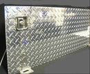 Checkerplate Aluminum Tailgate w/ Stainless Locks & Drop Cables WITH Storage