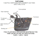 Polyethylene Gas Tank 73 to 78 LC-671