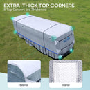 Quictent Upgraded Travel Trailer RV Camper Cover Extra-Thick 6-ply 22-24Ft