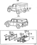 Back Up Lamp Assembley for Land Cruiser 10/69-9/72-19748