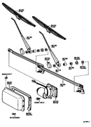 Wiper Motor Cover WeatherStripping for Toyota Land Cruiser FJ40