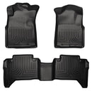 2005-2014 Toyota Tacoma Crew Cab Floor Mats Black Husky Liners WeatherBEATER-0