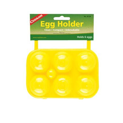 6 Egg Holder Carrier Half Dozen Camping Backpacking Hiking Hard Plastic Crate