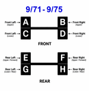 Front & Rear Brake Wheel Cylinder for 9/71-7/80 Land Cruiser FJ40