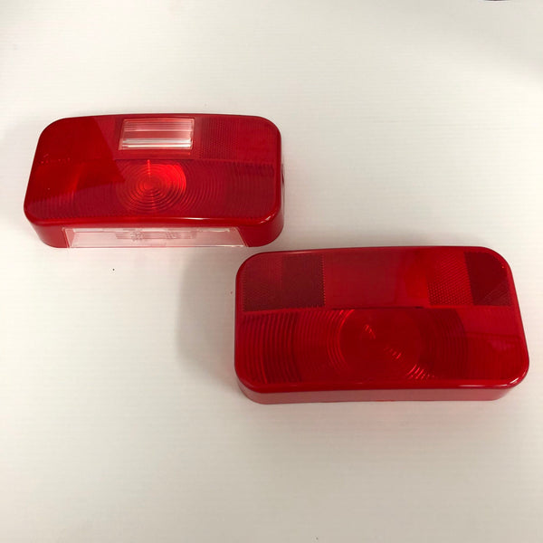 Pair of Bargman Tail Light Replacement Lens Camper RV Travel Trailer Pop Up Teardrop