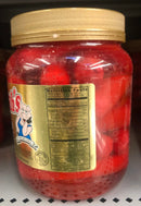 1 Quart Jar of Hannah Pickled Pork Sausage Red Hots Wieners Free Ship