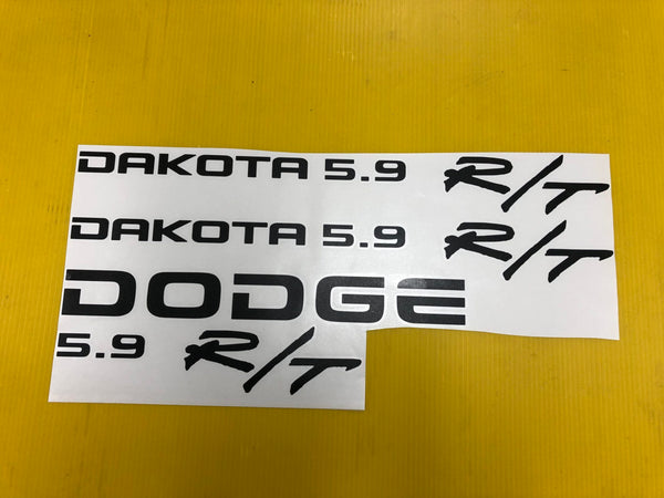 Dodge Dakota 5.9 Black Sticker Decal Kit