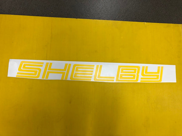 Shelby Yellow Windshield Decal