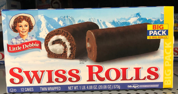 Little Debbie Swiss Rolls Big Pack Chocolate Cake with Icing Snack Cookie