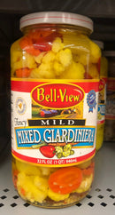 Bell-View Fancy Mild Mixed Giardiniera 32 FL OZ pickled CAULIFLOWER PEPPERS