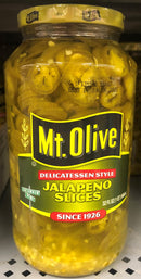 Mount Olive Deli Style Jalapeno Slices 32 oz Mt Pickles Quart Peppers Sandwich