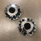 Pair of GMC SIERRA 3500 Dually 8 LUG CHROME WHEEL HUB CENTER CAPS NEW