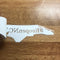 #ReopenNC Vinyl Die Cut Car Truck Window Sticker Reopen NC Shutdown