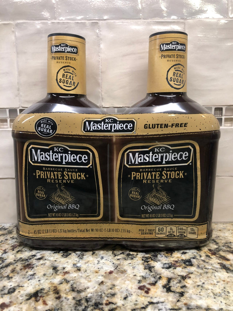 KC Masterpiece Private Stock Original Barbecue Sauce 2x45 fl oz Bottle BBQ