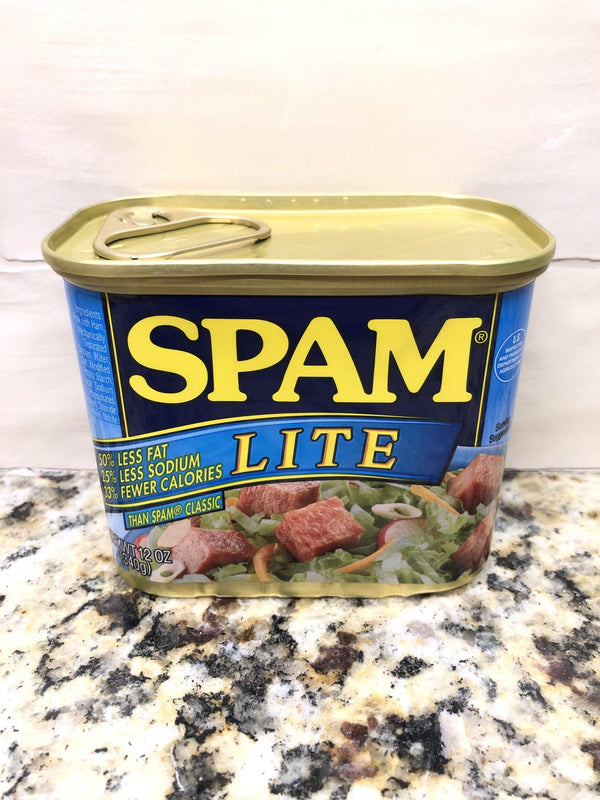 Spam Lite 12 oz Can luncheon meat with less calories fat and sodium Treet